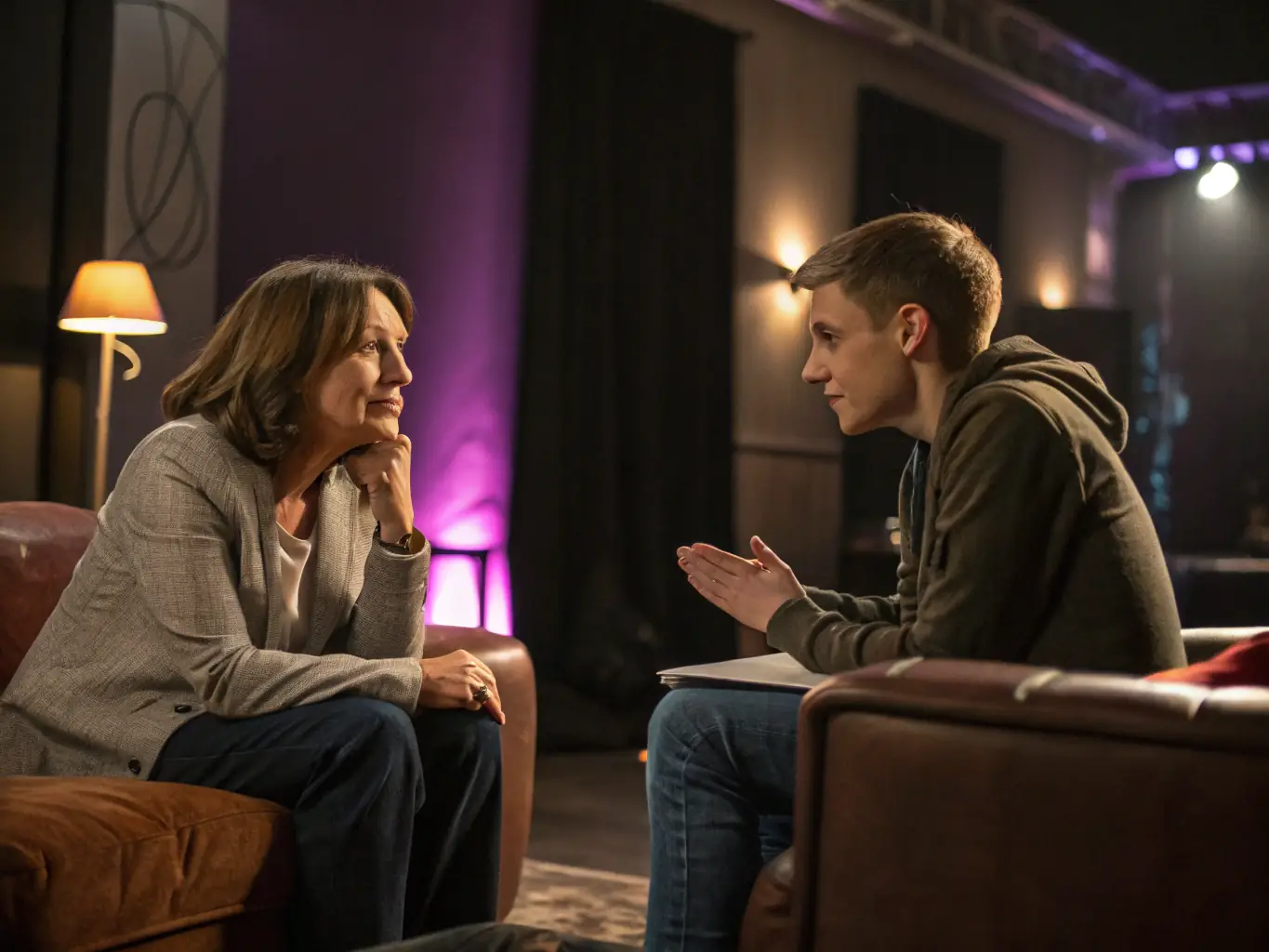 An image depicting a one-on-one coaching session in a modern office setting, emphasizing personalized attention and guidance.